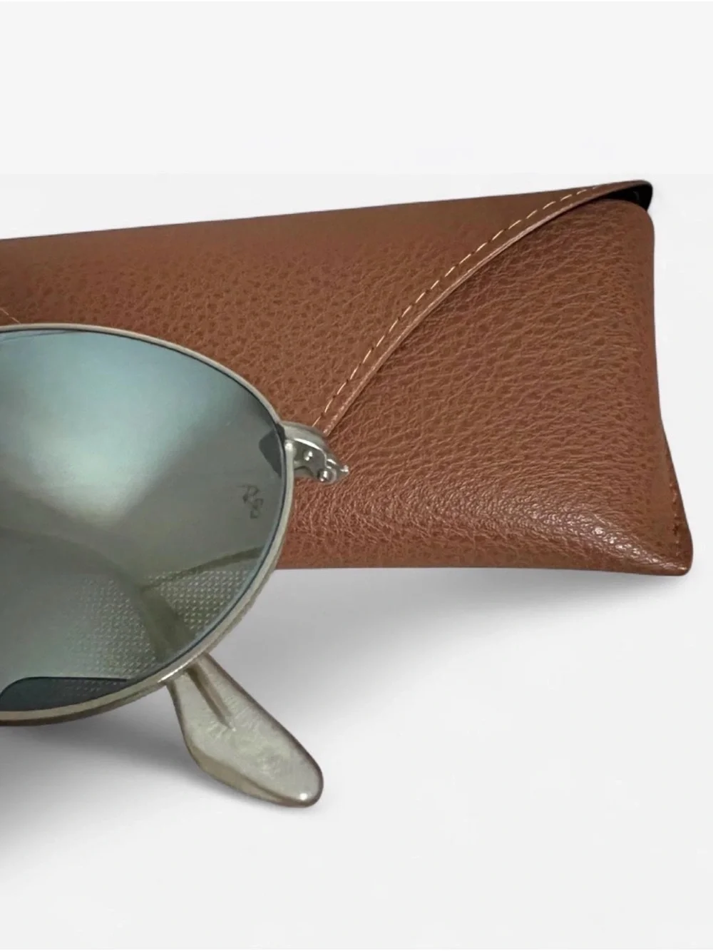 Ray-Ban Round Flash Lenses Sunglasses - Silver and Silver Flash